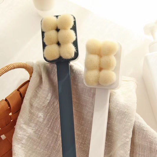Long-handled Soft Hair Bath Brush And Face Brush Dual-purpose