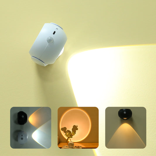 Adjustable Angle Human Sensing Light Wireless Sunset Light