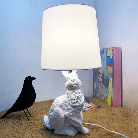 Bedroom Bedside Lamp  Resin Animal Rabbit Decorative Table Lamp