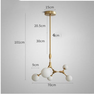 Dining Lamp Bedroom Bar Designer Magic Bean Chandelier