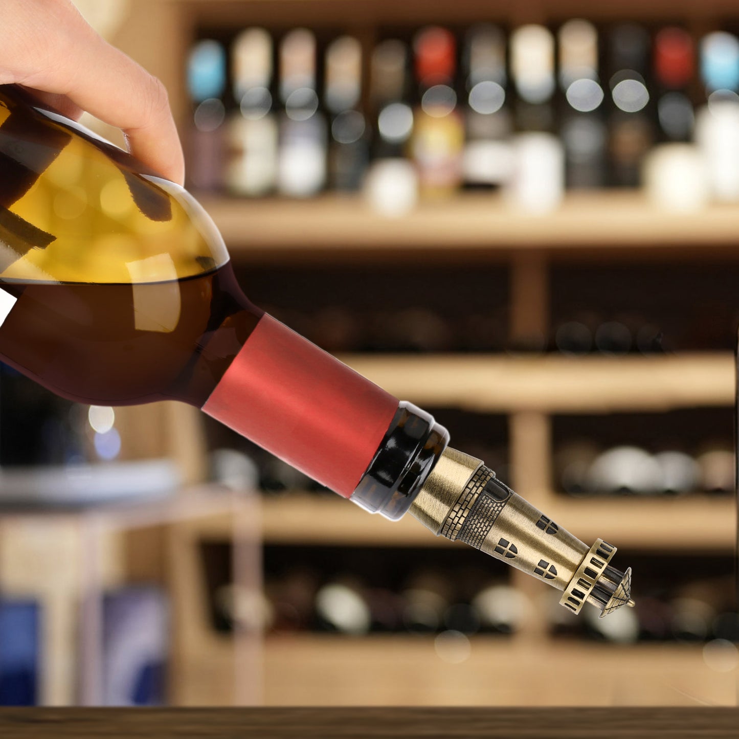 Creative Lighthouse Wine Stopper, Seals The Aroma Of Wine