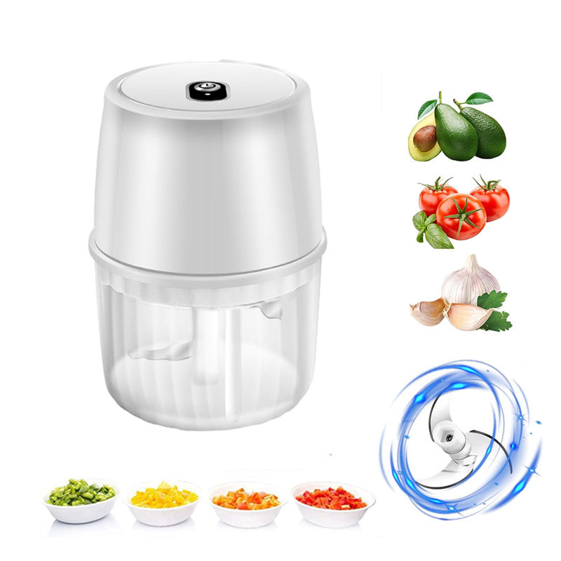 USB Rechargeable Electric Garlic Press Portable Food Chopper