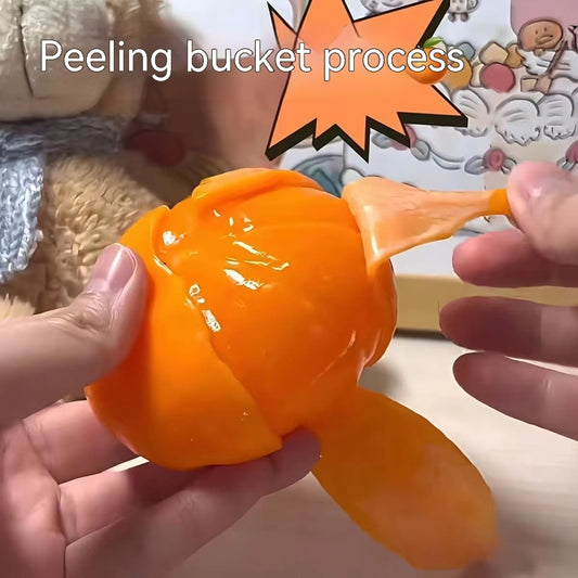 Simulation Peeling Orange Squeezing Toy Hand Pinch