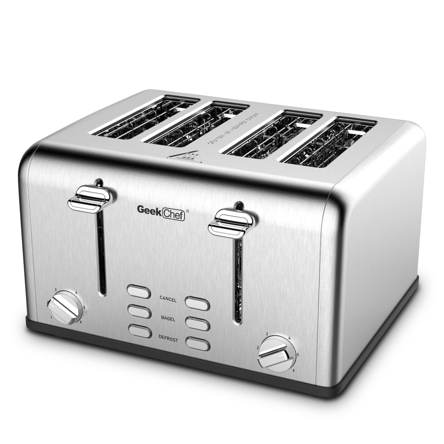 Toaster Stainless Steel Extra-Wide Slot Toaster With Dual Control Panels