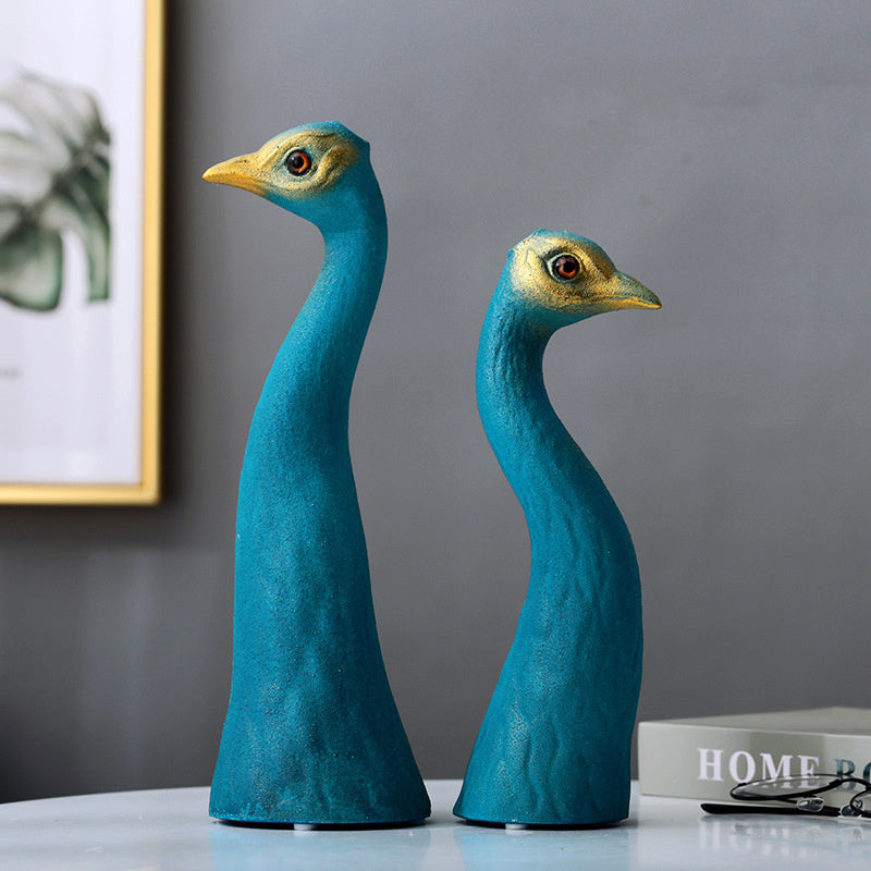 Creative Peacock Vase Home Accessories Living Room Room