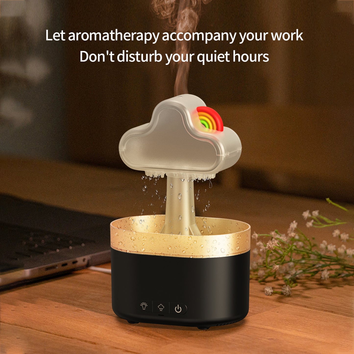 Rainbow After Rain Humidifier Snuggling 500ML Cloud Humidifier