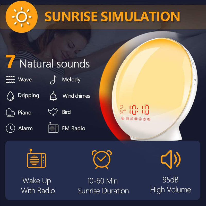 Simulated Sunrise And Sunset Natural Wake-up Light
