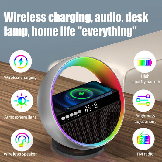 New Multifunction RGB Night Light Wireless Charger Light Decor
