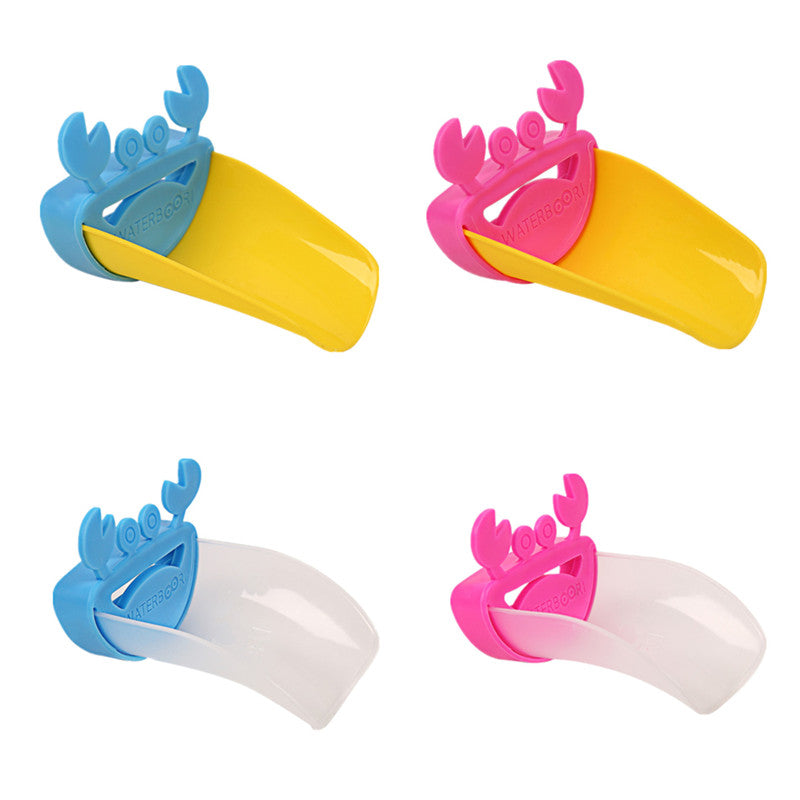 Children Bathroom Frog Crab Shape Faucet Extender Water-saving