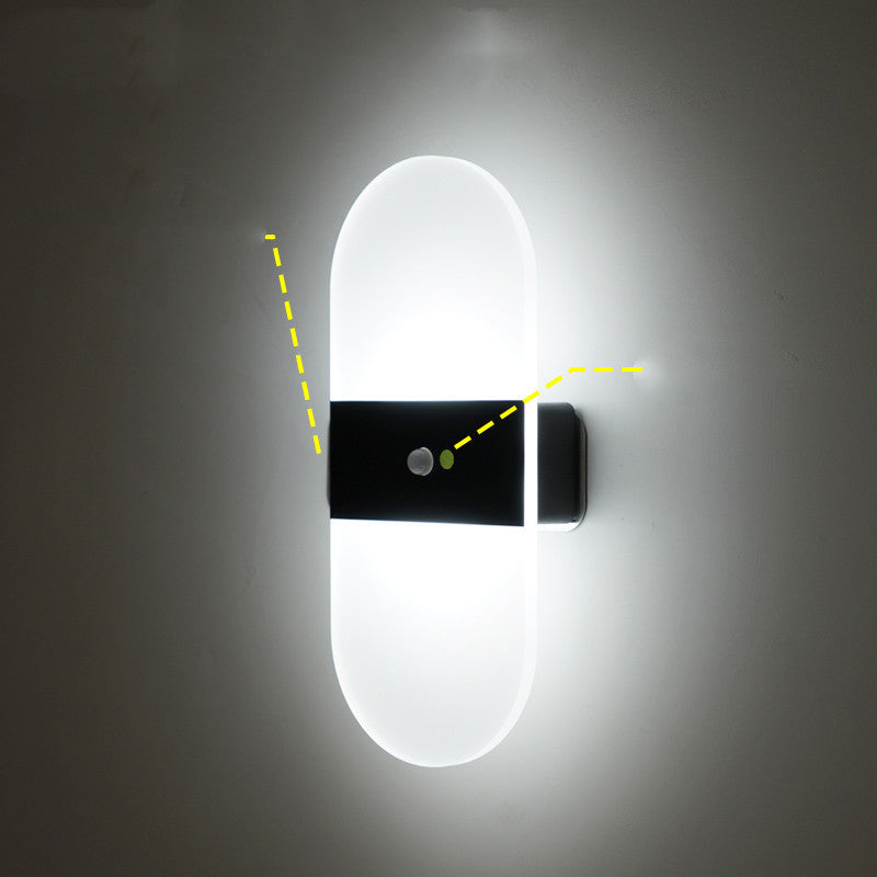 Magnetic Rechargeable Wall Lamp Simple Bedroom Bedside Lamp