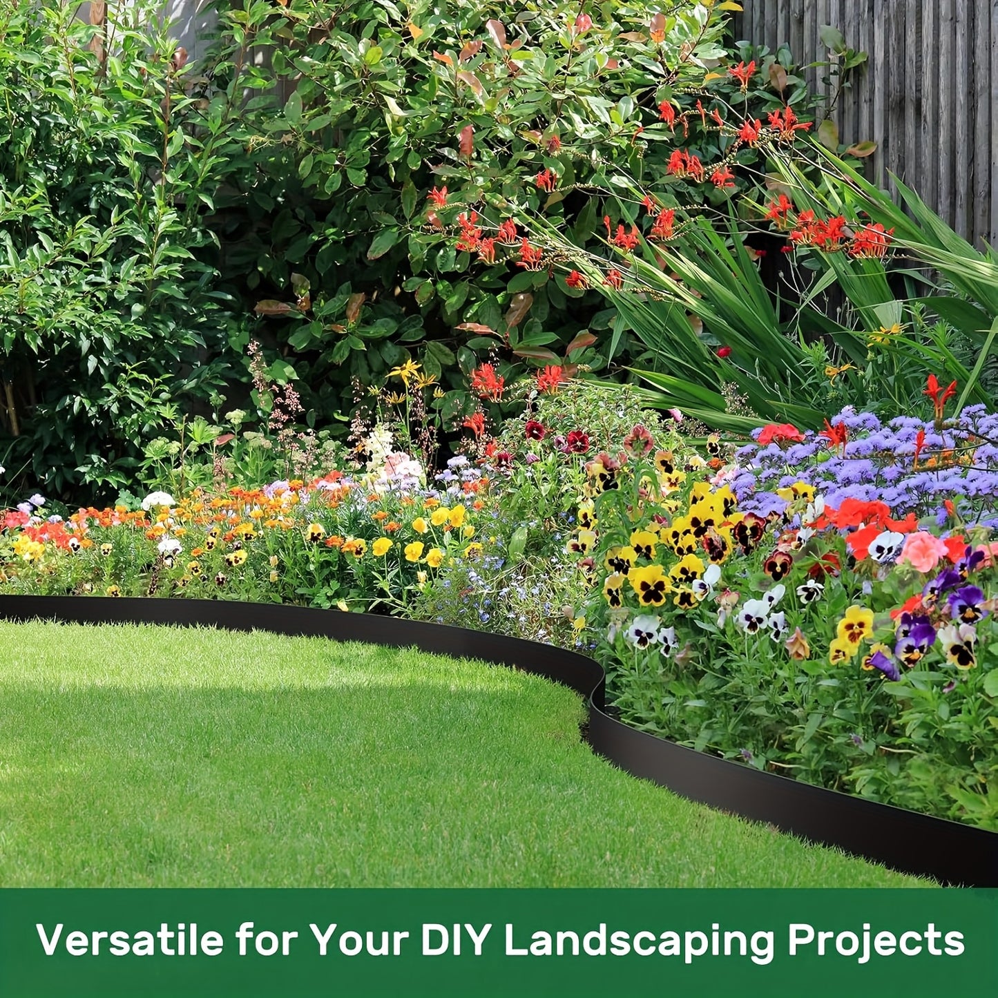 Landscape Edging Strips With Anchored Tips