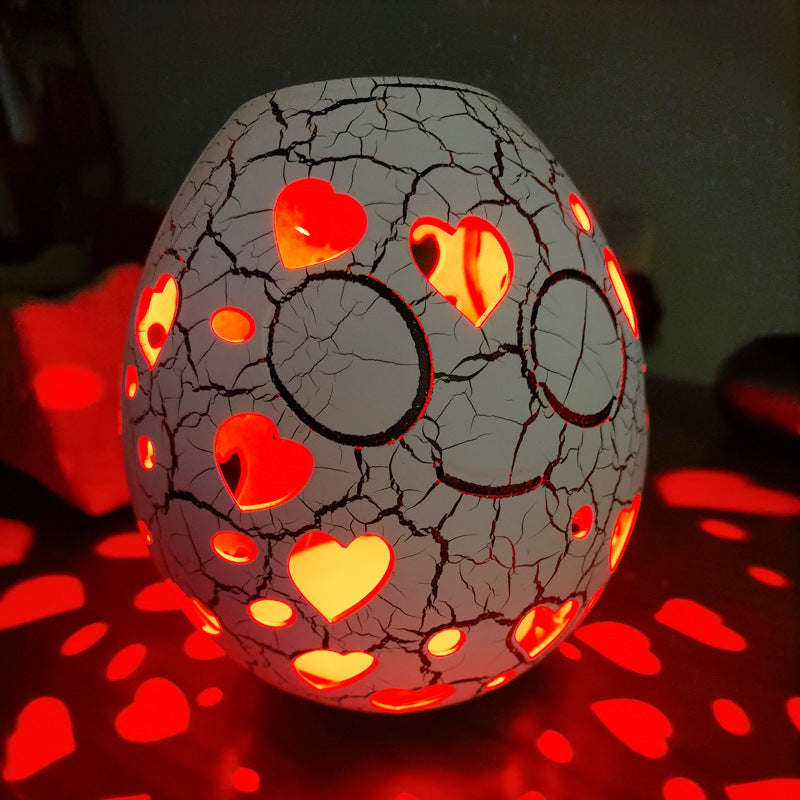 Cracked Led Goose Egg Lamp Charging Rgb Tumbler