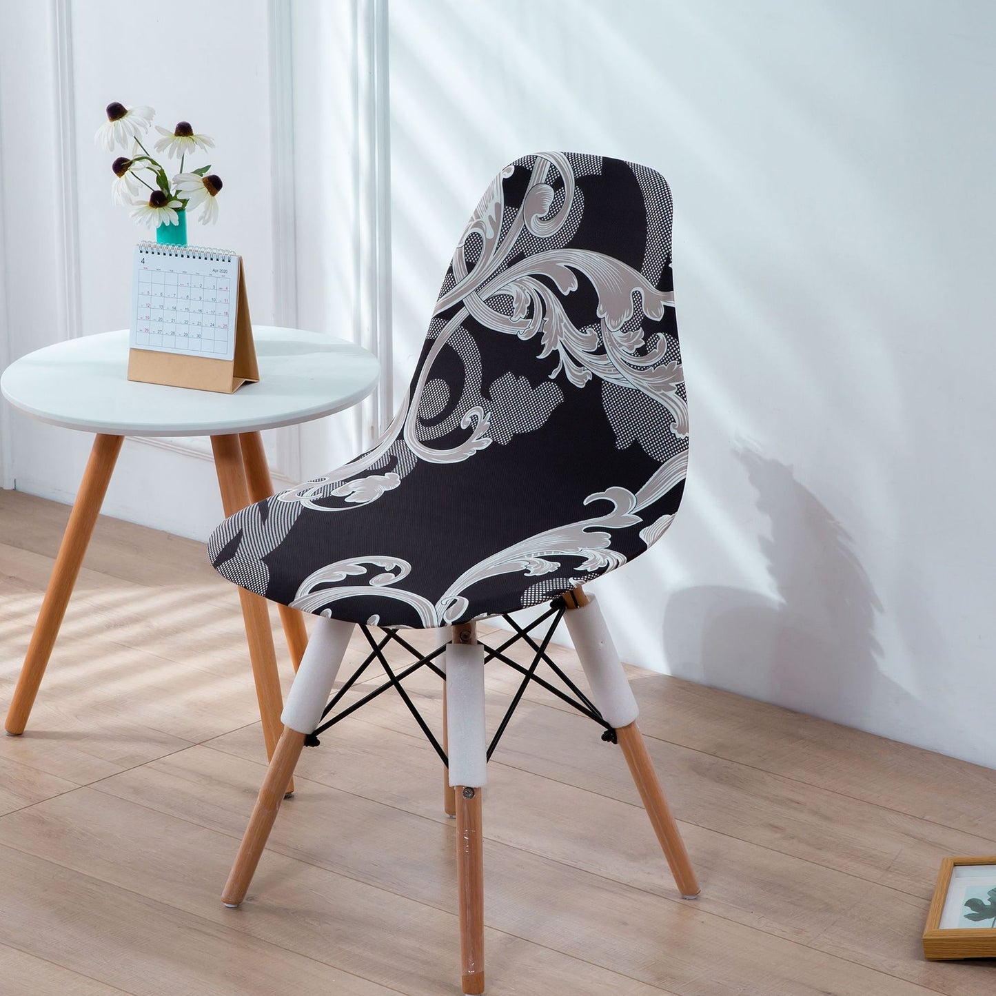 Minimalist Modern Printed Dining Chair Covers