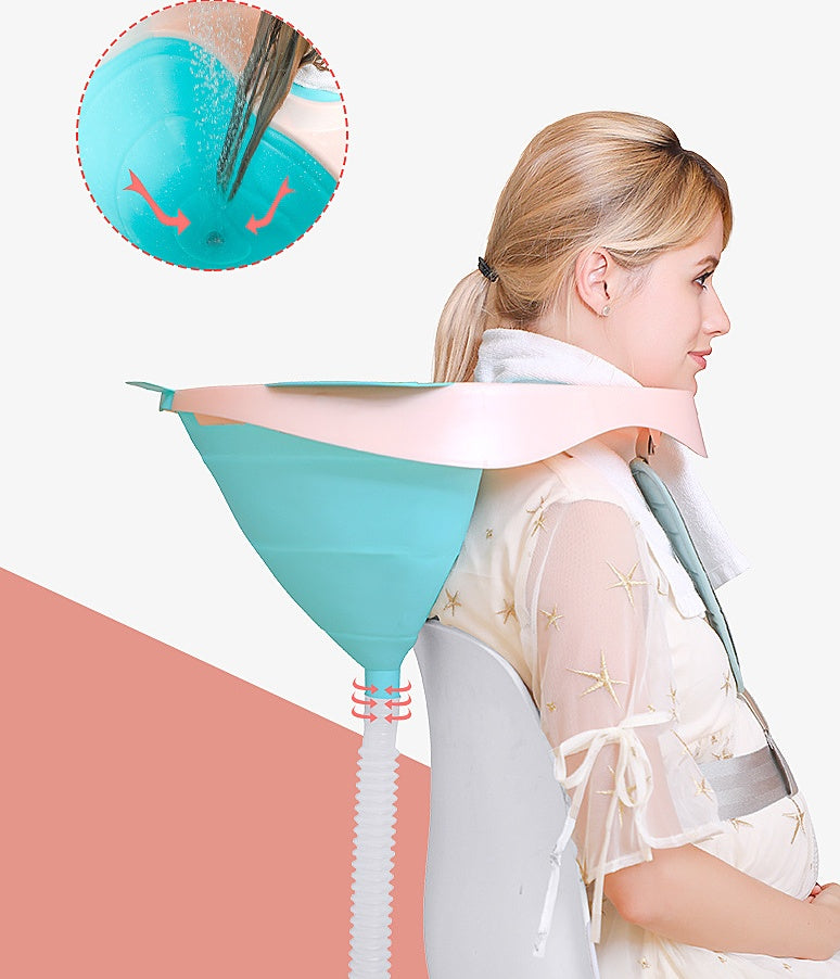 Mobile Salon Portable Foldable Silicone Shampoo Basin