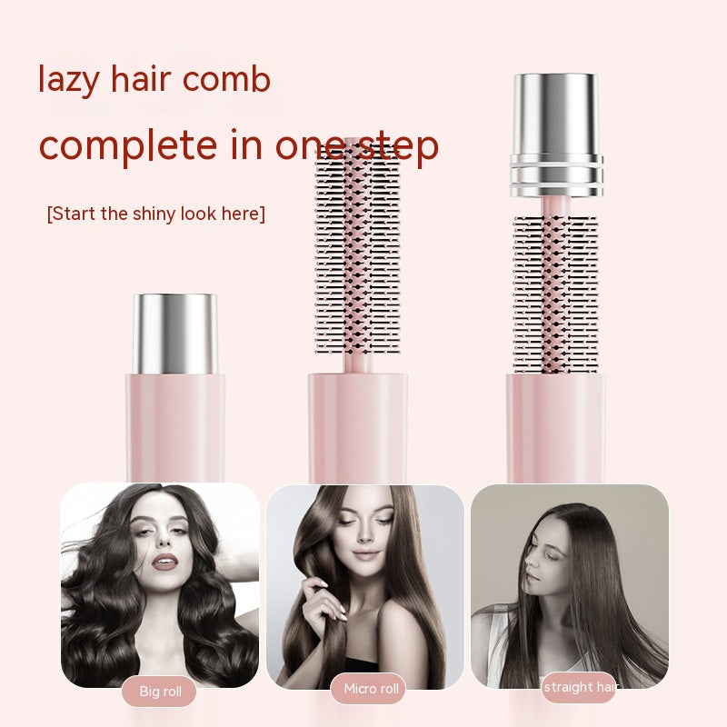 Portable Hair Curling Comb Inner Buckle Cylinder Rolling Comb