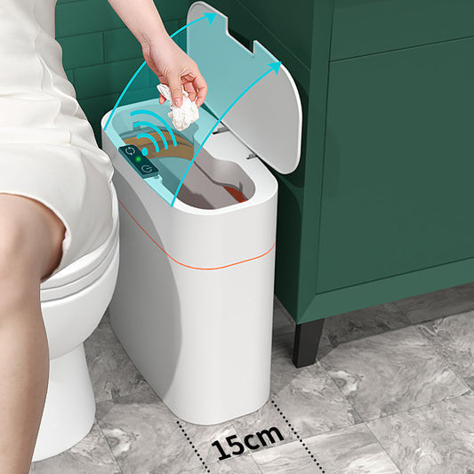 Smart Trash Can With Lid For Bedroom And Living Room Induction