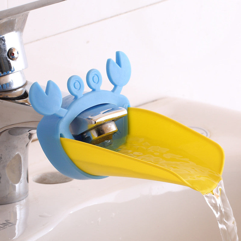 Children Bathroom Frog Crab Shape Faucet Extender Water-saving