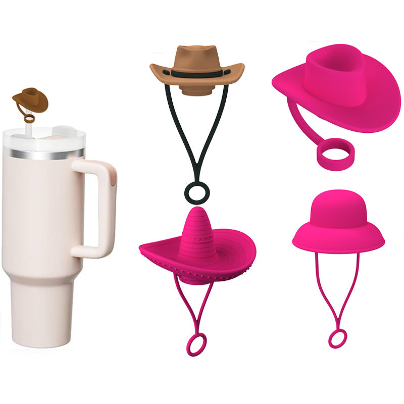 New Style Straw Covers Cap Novelty Sturdy Straw Toppers