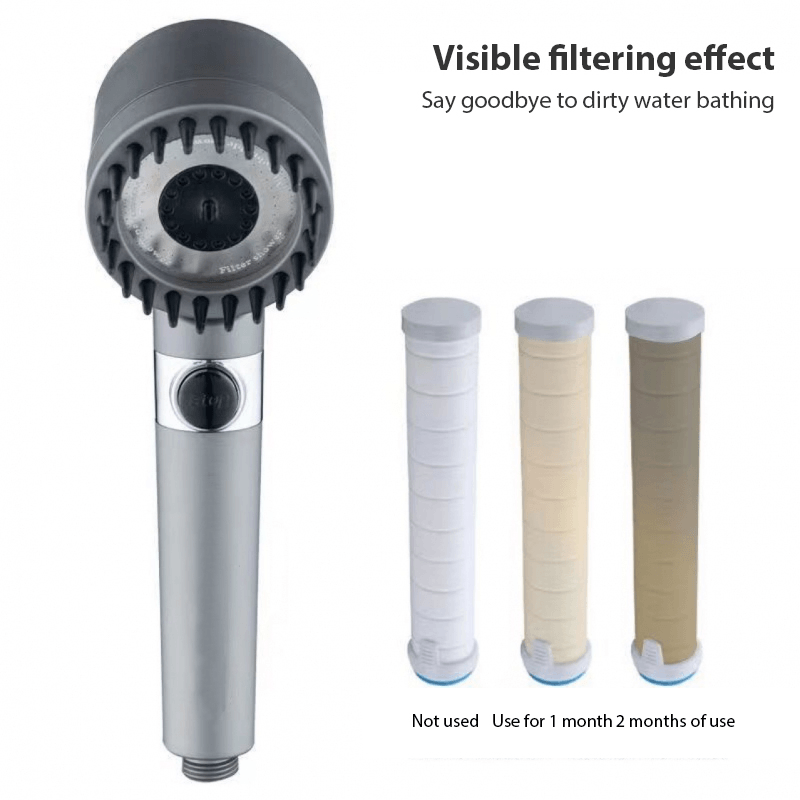 3 Modes Shower Head High Pressure Showerhead Portable Filter