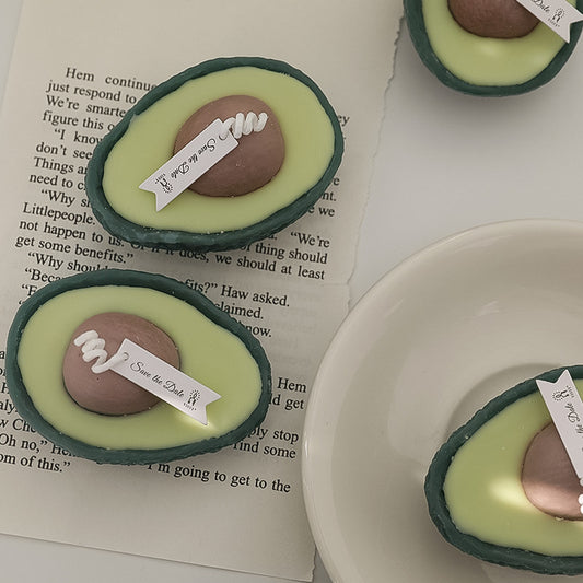 Diy Handmade Cute Avocado Scented Candles