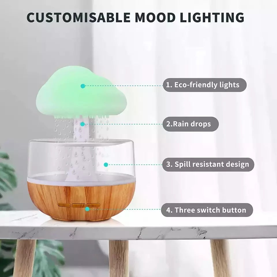 Rain Cloud Aroma Humidifier Raining Humidifier Water Drop Humidifier