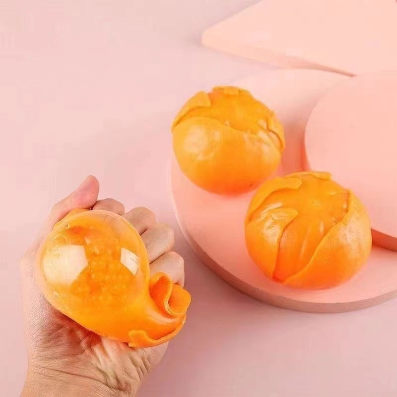 Simulation Peeling Orange Squeezing Toy Hand Pinch