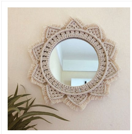 Sunflower. INS Scandinavian Girl Heart Mirror Handmade