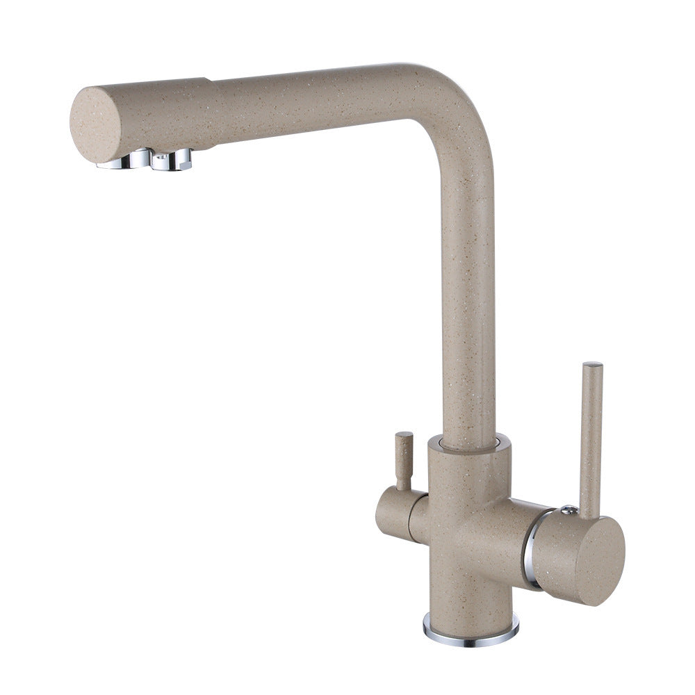 Double handle double hole faucet