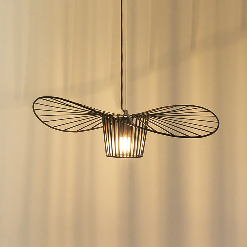 Straw Hat Chandelier Nordic Simple Creative