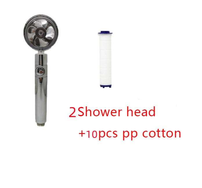 Shower Head Water Saving Flow 360 Degrees Rotating