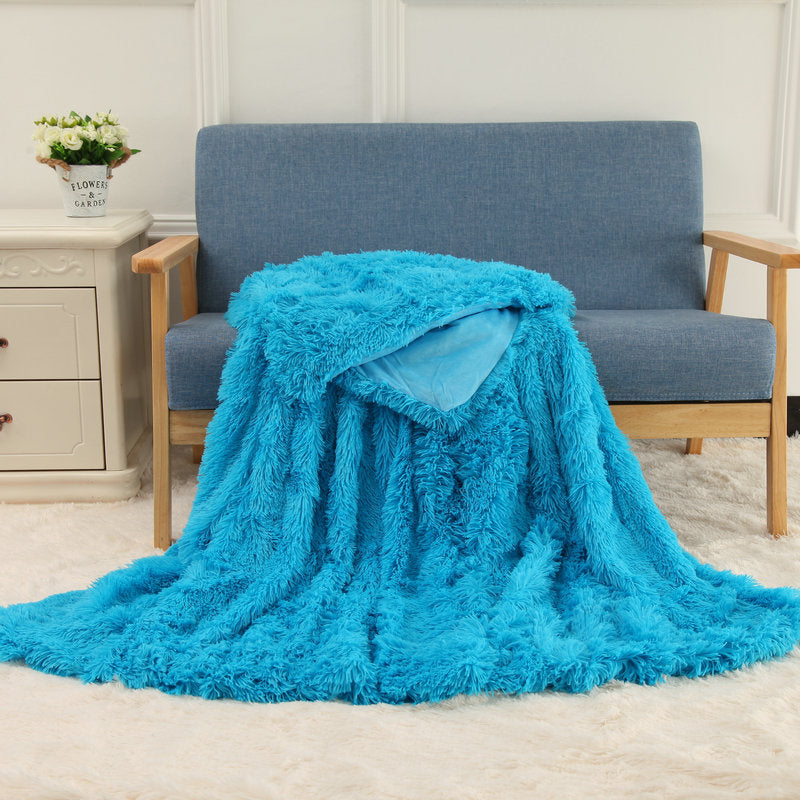 Plush Blanket Double-layer Blanket Multifunctional