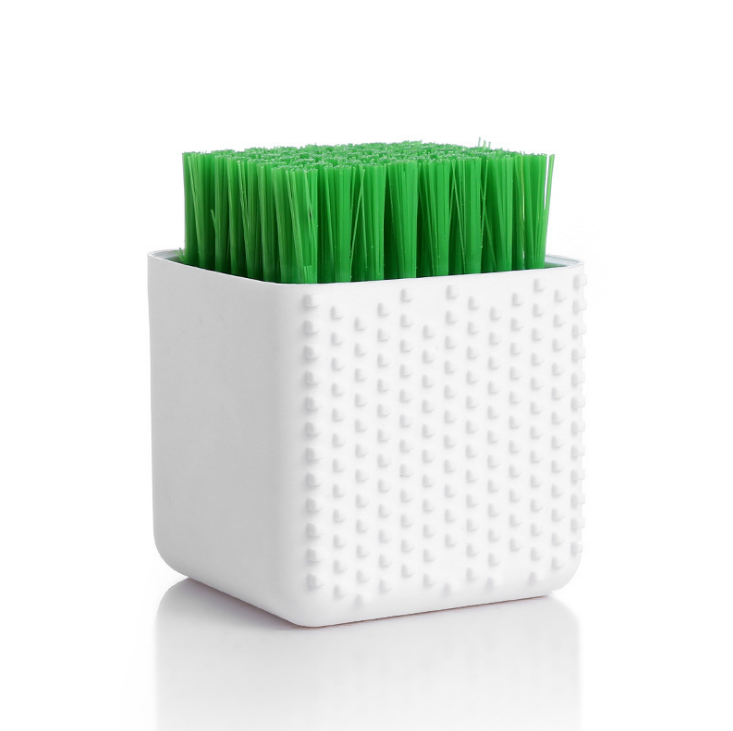 Square Potted Silicone Kitchen Washing Bowl Dish Laundry Clothes Cleaning Brush