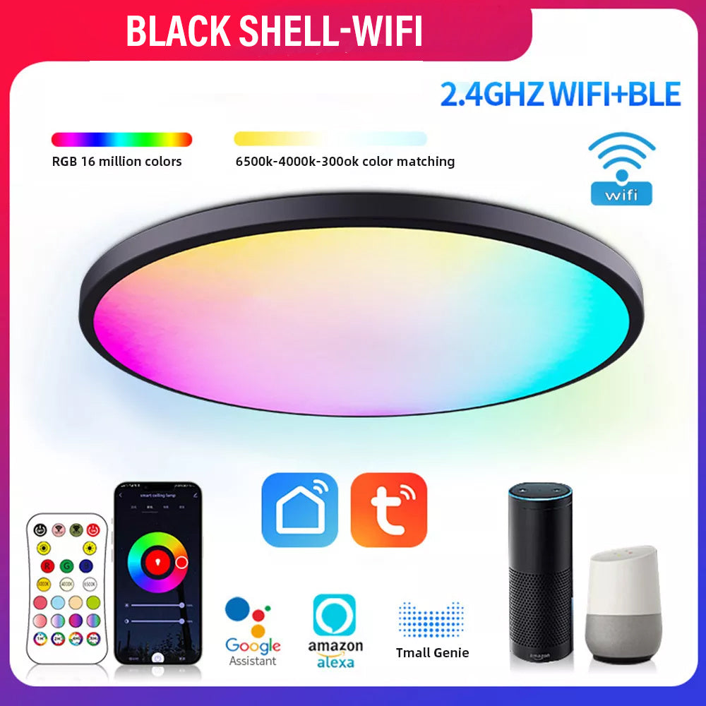 RGBCW Full Color Dimming And Coloring Intelligent Bluetooth Ceiling Lamp