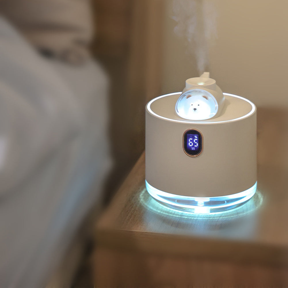 Cute Bear Wireless Air Humidifier USB Aromatherapy Diffuser