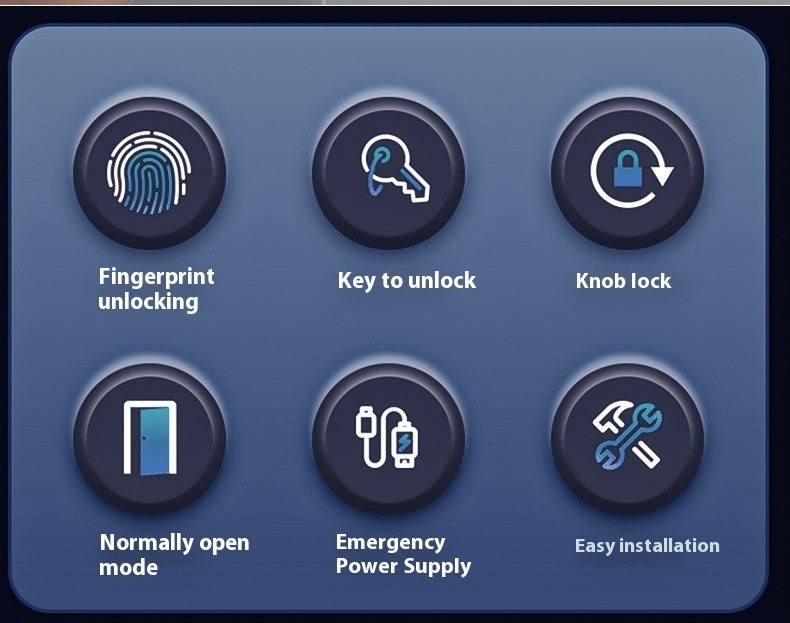 Smart Round Door Lock Ball Lock Household Smart Lock
