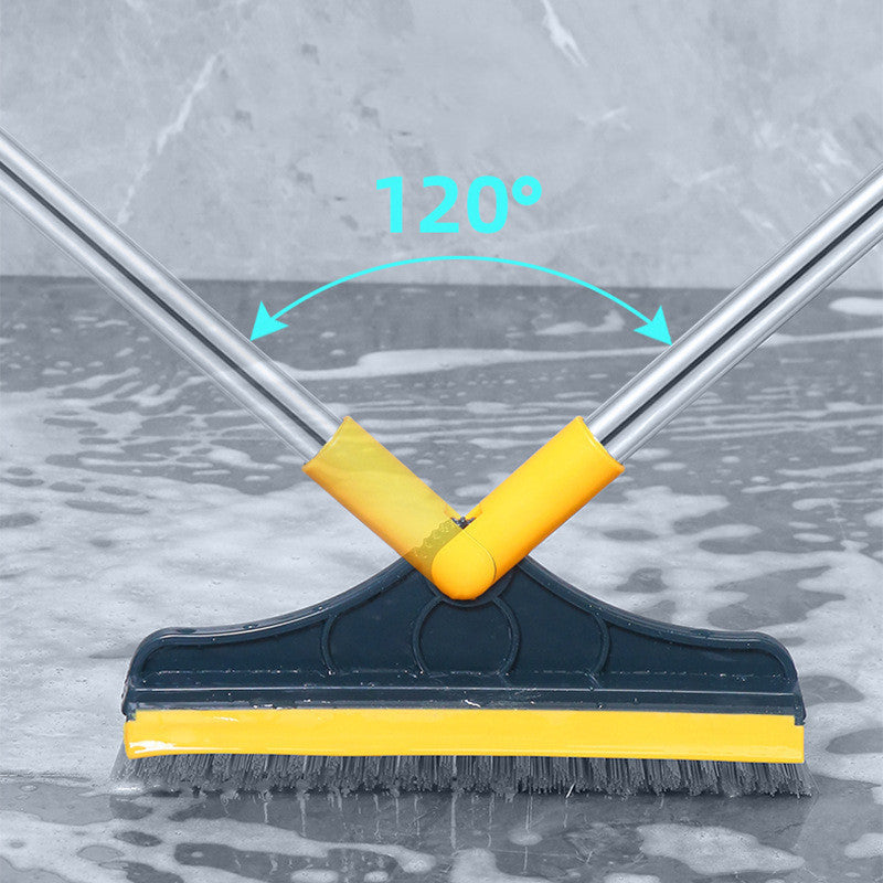 Floor Gap Cleaning Bristles Brush V-broom Rubber Wiper