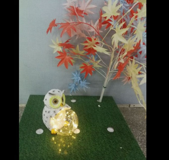 Owl Hug Ball Outdoor Villa Garden Landscape Light