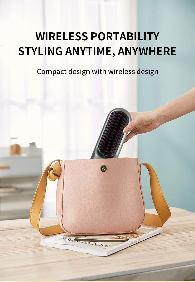 Straight Comb Anion Hair Straightener Dual-use Electric Hair Curler