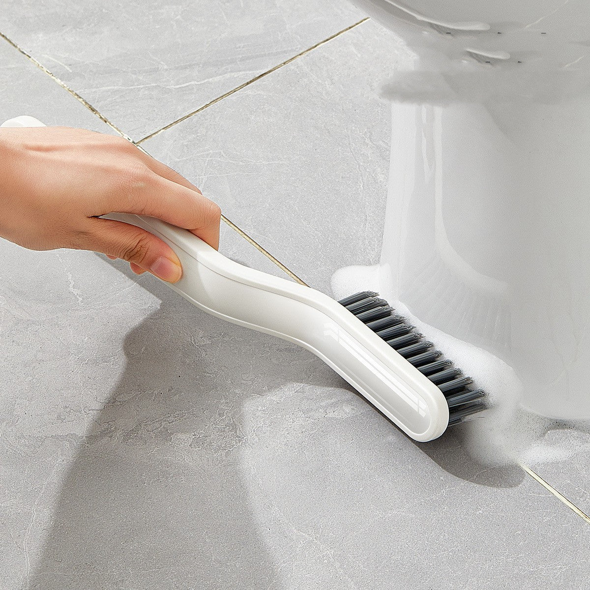 2-in-1 Multipurpose Bathroom Tile Floor Gap Cleaning Brush