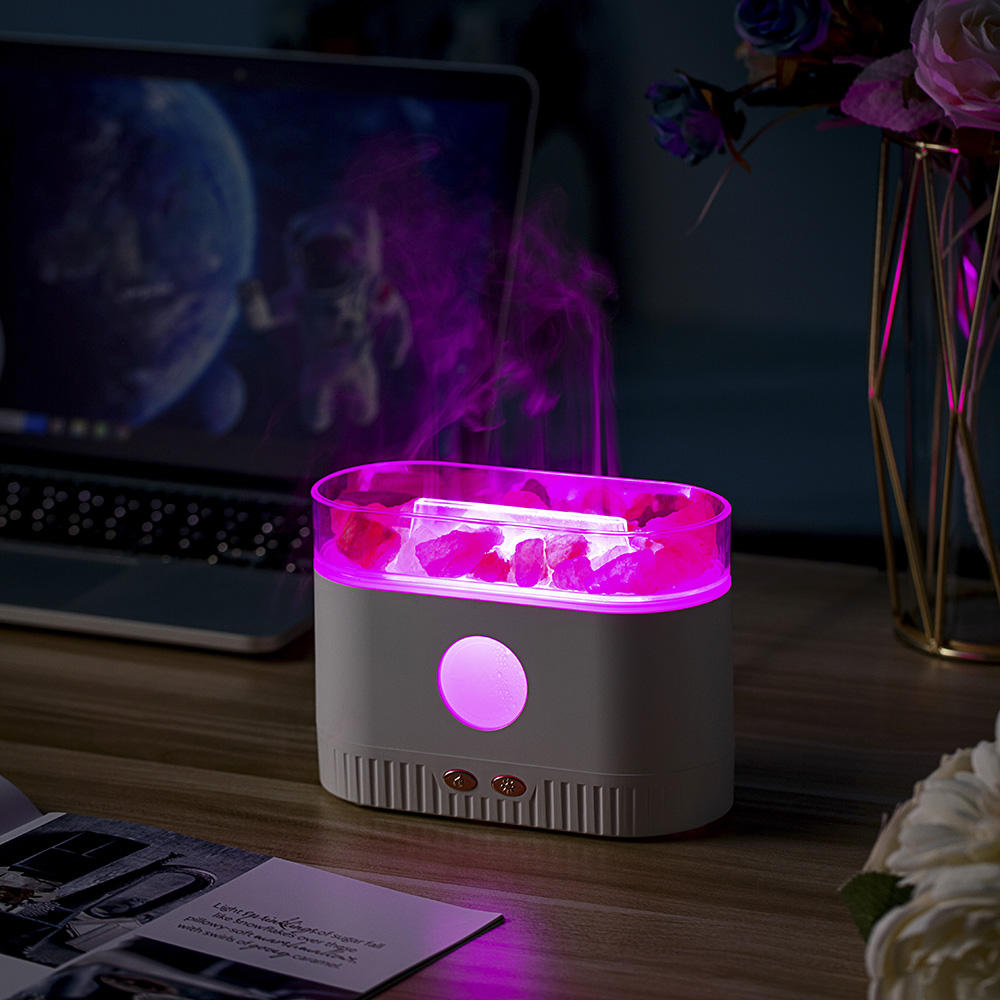 Humidifier Flame Salt Stone Aromatherapy Machine Essential Oil