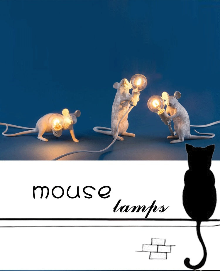 Creative Nordic Resin Mouse Table Lamp