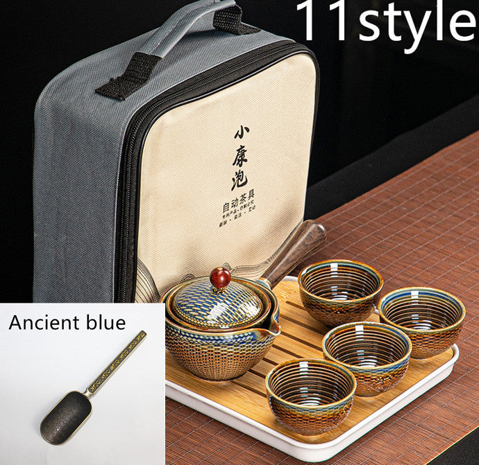 Dongni Simple 360 Degree Rotation Xiaoyao Teapot Tea Set