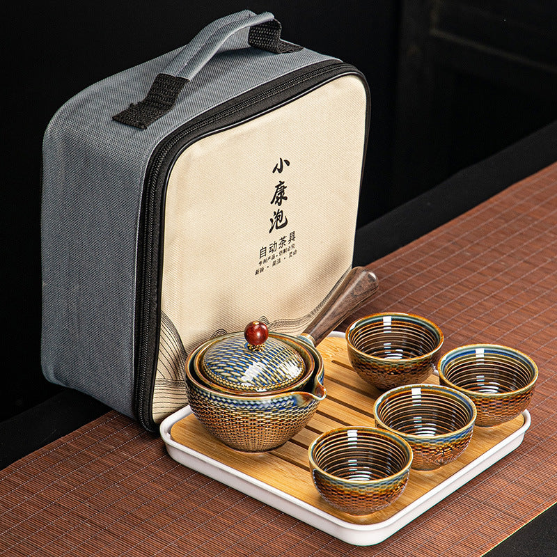 Dongni Simple 360 Degree Rotation Xiaoyao Teapot Tea Set