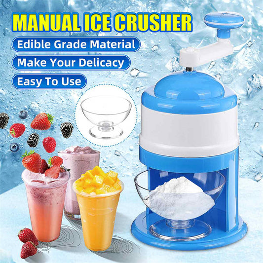 Portable Manual Ice Crushers Hand Crank Ice Shaver Shave Ice