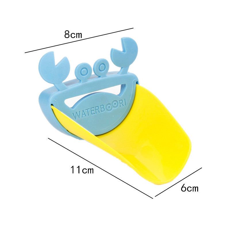 Children Bathroom Frog Crab Shape Faucet Extender Water-saving