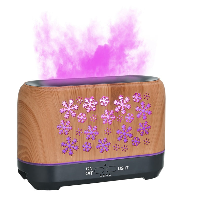 Snowflake Pattern Humidifier Household Colorful Aromatherapy