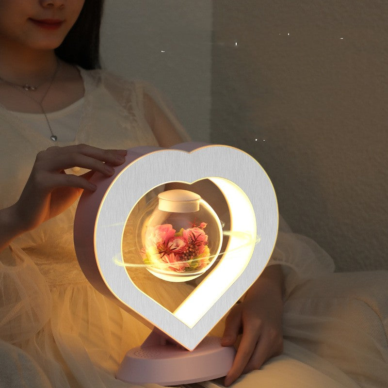 Valentines Day Gift Heart Floating Table LED Night Light