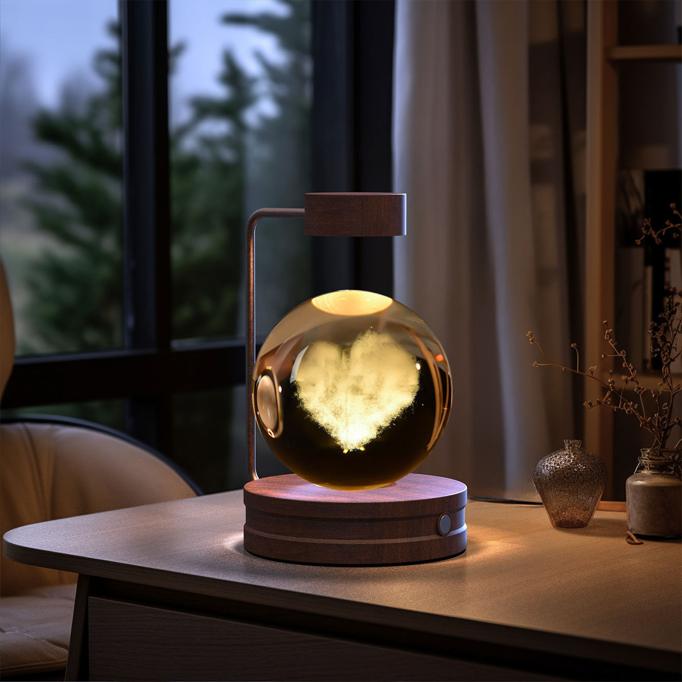 Crystal Ball Cosmic Dinosaur Indoor Night Light Lamp