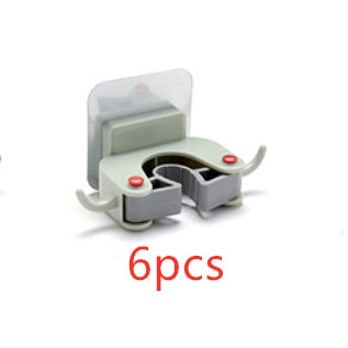 Nail-free multi-function traceless mop holder receives mop hook