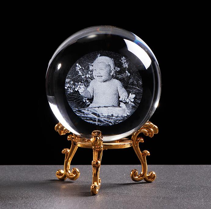 Glass Photo Ball Personalized Crystal Sphere Lase Engraving